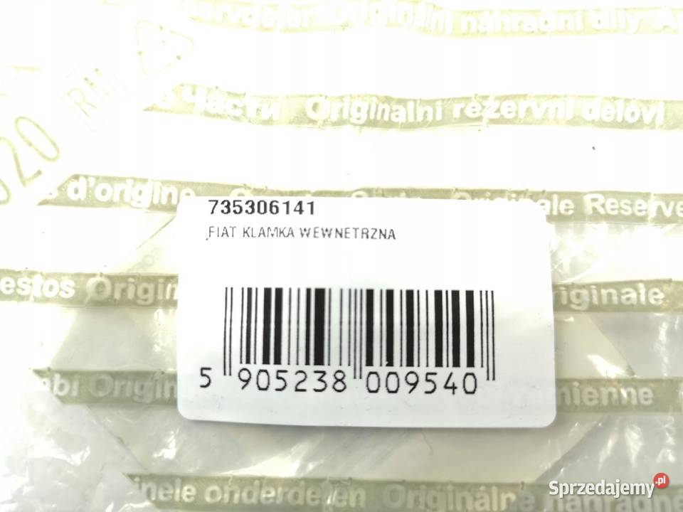 KLAMKA WEWNĘTRZNA LEWA FIAT DUCATO 20012011 Klamki wewnętrzne sprzedam