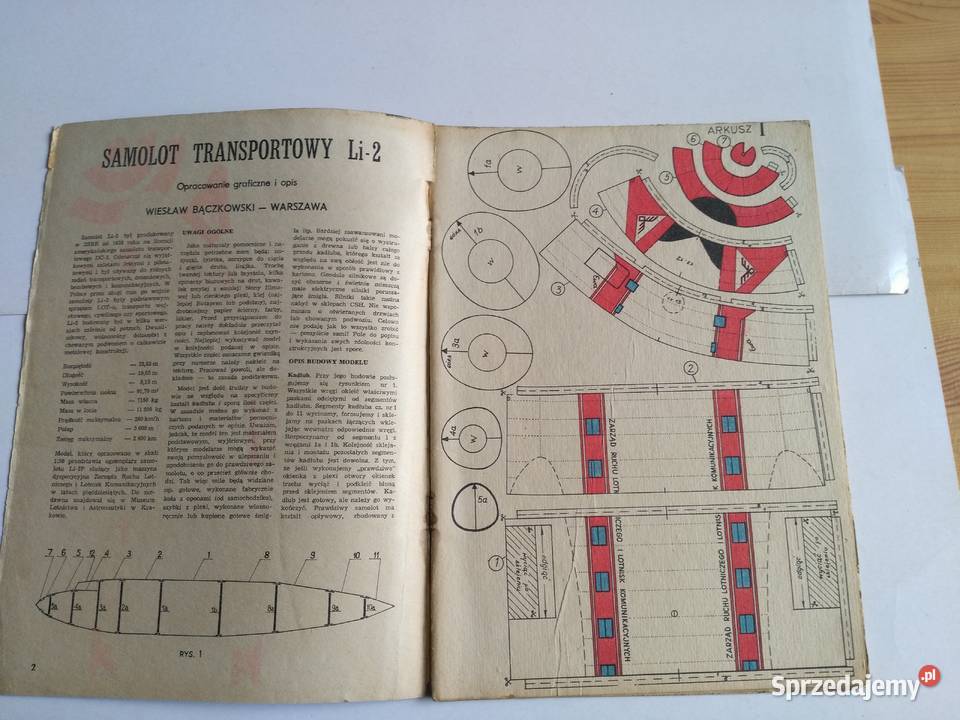 Mały Modelarz 111978 Samolot transportowy Li2 Dąbrowa Górnicza