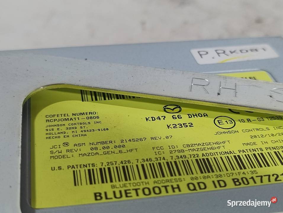 MODUŁ STEROWNIK BLUETOOTH MAZDA CX5 CX5 I KE Komputery sprzedam