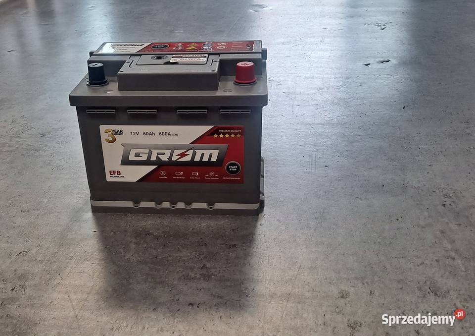 Akumulator GROM EFB STARTSTOP 60Ah 600A Prawy