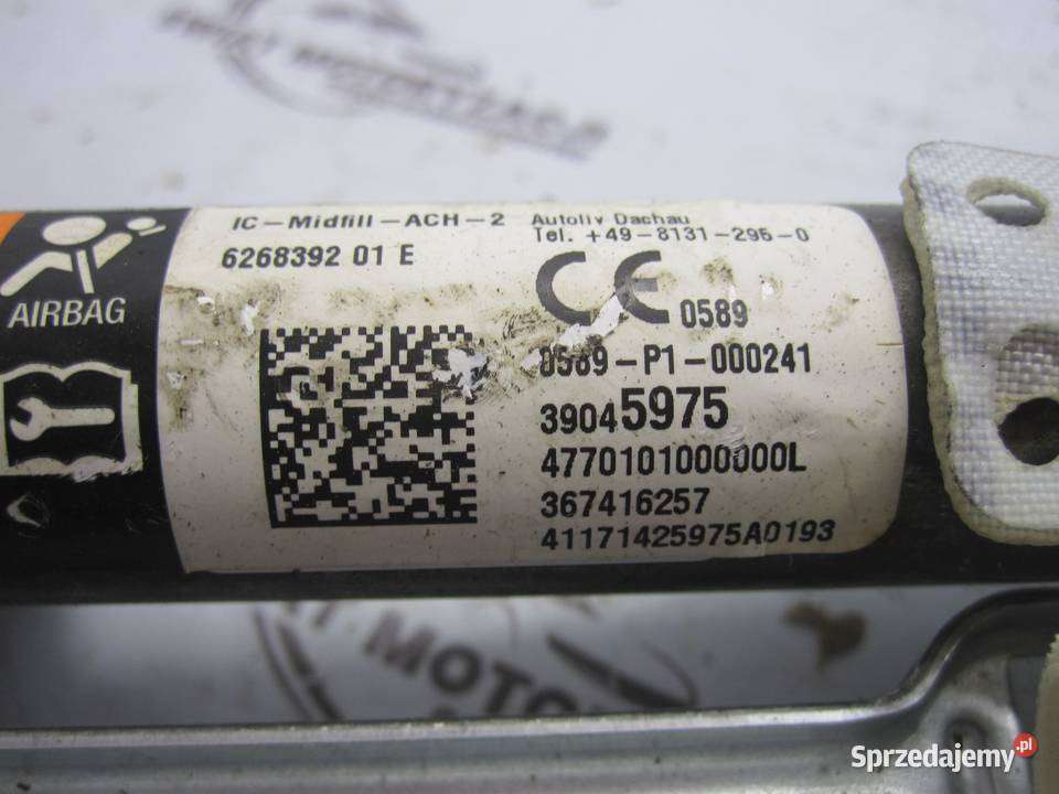 OPEL CORSA E 17r AIRBAG kurtyna lewa 39045975 świętokrzyskie Kielce