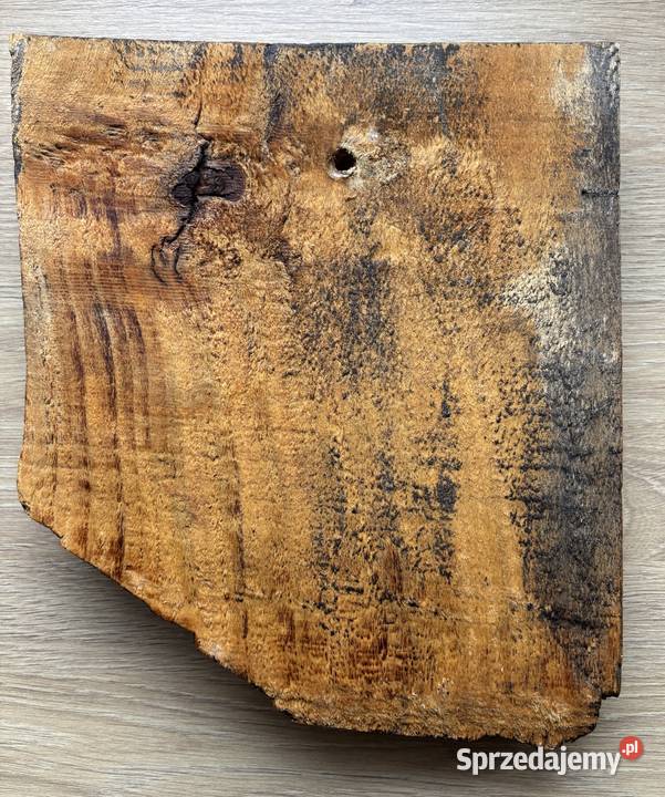 Obraz ikona malowana na desce drewnianej