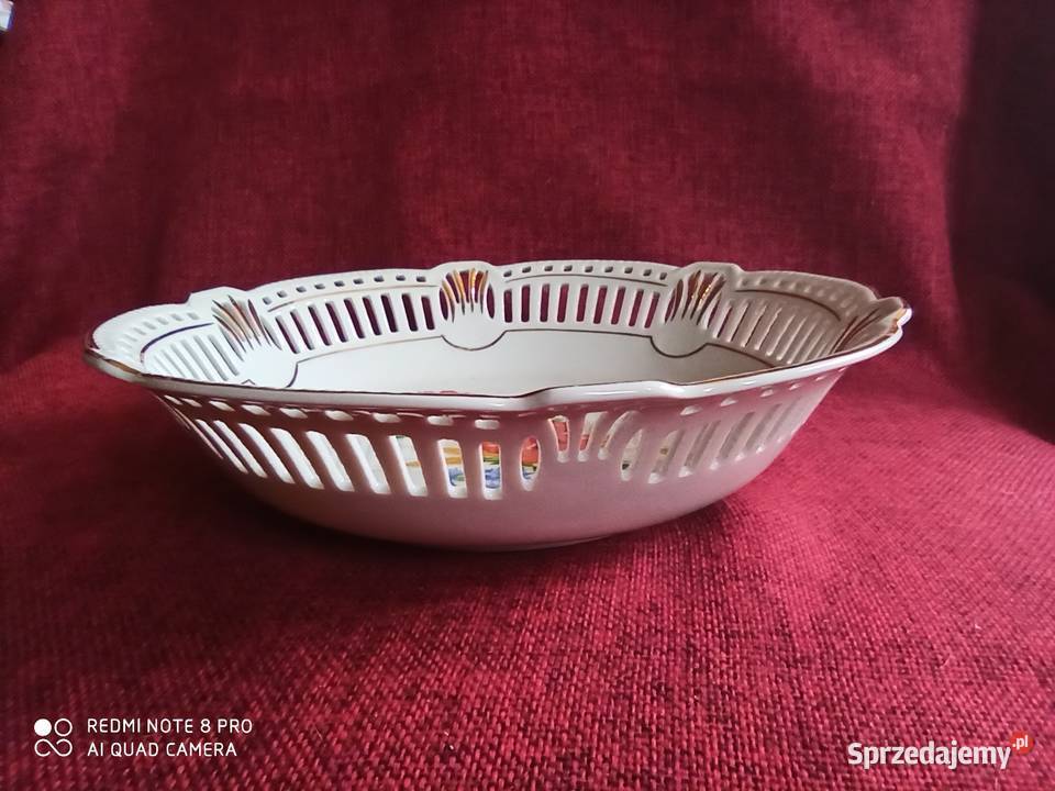 Patera z makami i chabrami misa z ażurem Gdańsk