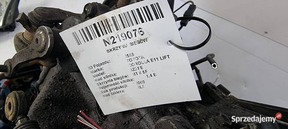 SKRZYNIA BIEGÓW TOYOTA COROLLA E11 LIFT 14 Lipno