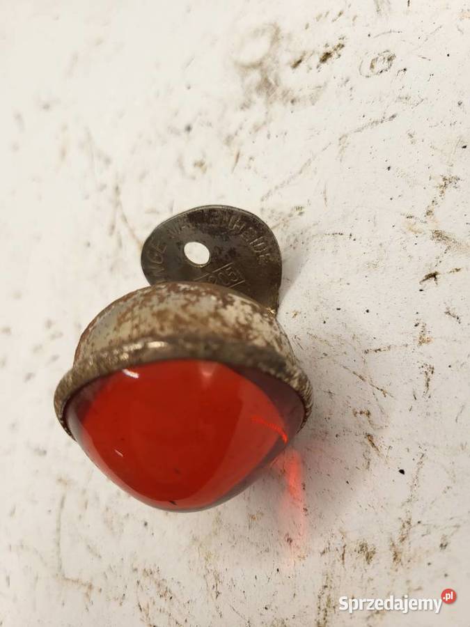 ODBLASK KOCIE OKO SZKLANE STARE SYGNOWANE OPEL