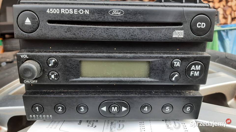 oryginalne radio RO CD z kodem fiesta mk5