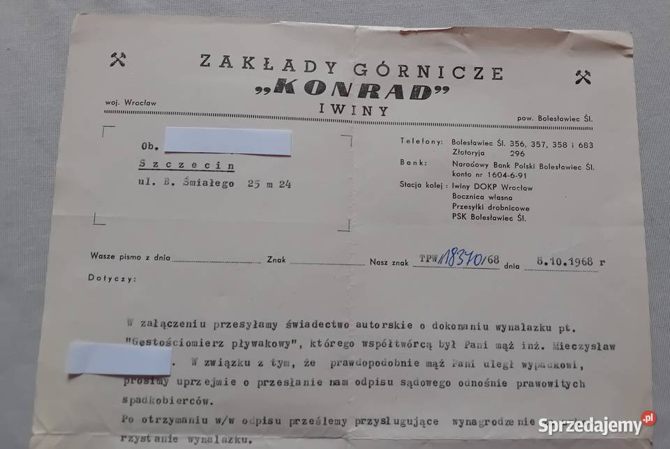 Zawiadomienie o wynagrodzeniu spadkobierców wielkopolskie Koźminek
