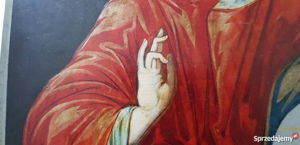 Ikona Jezus Chrystus Rosja pocz XIX wieku piękne sprzedam