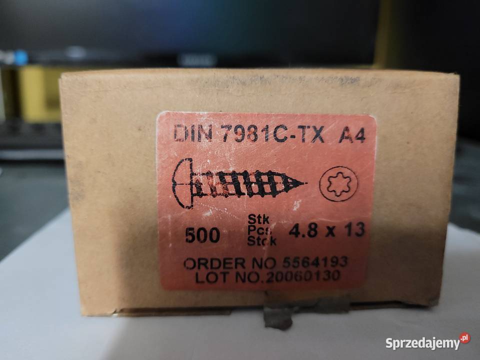 48x13 Blachowkręt DIN 7981 CTX A4 kwasoodporna Pozostałe