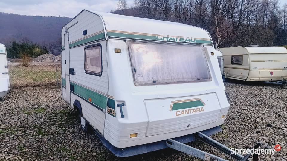 przyczepa kempingowa campingowa kemping OKAZJA Rok produkcji 1985 Międzybrodzie Bialskie