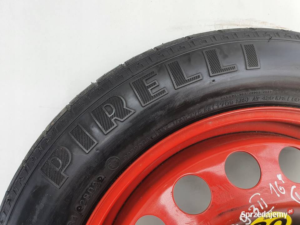 KOŁO DOJAZDOWE Saab 93 II DOJAZDÓWKA 12585 R16 Średnica 16" Chełm