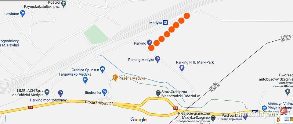 13ha w Medyce przejściu granicznym z Ukrainą Nieruchomości podkarpackie Medyka