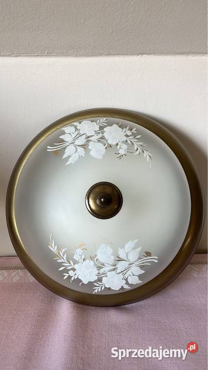 Lampa lampion kinkiet Piękne mleczne szkło z