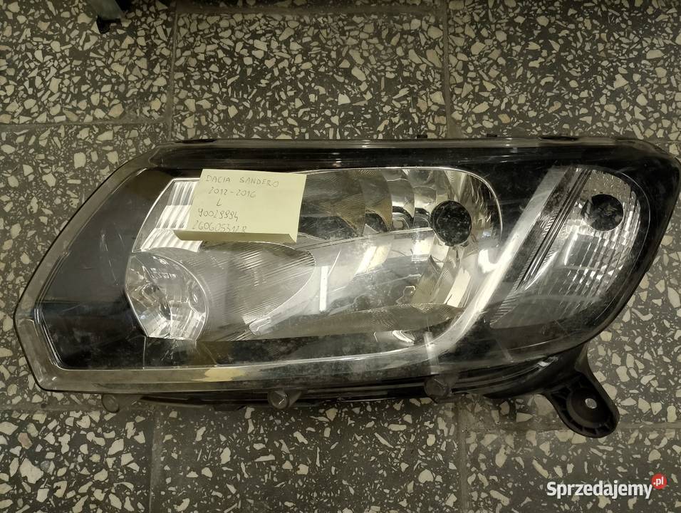 Reflektor lewy Dacia Sandero 2012 osobowe Nowy Sącz