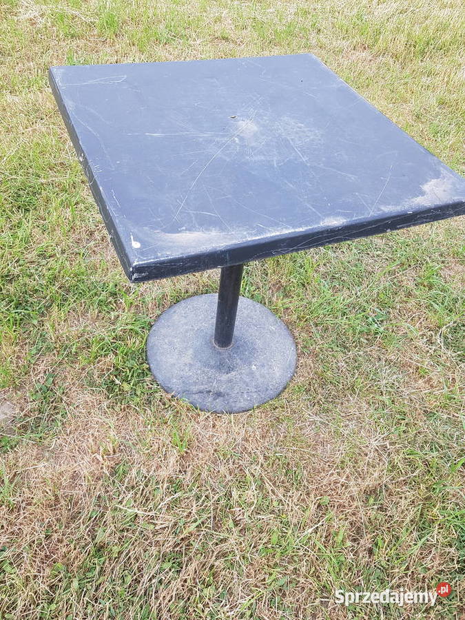Stół ogrodowy kwadratowy blat płyta metal stoły Pozostałe