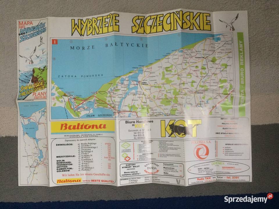 770 Plany Świnoujście Międzyzdroje Wybrzeże Antykwariat Szczecin sprzedam
