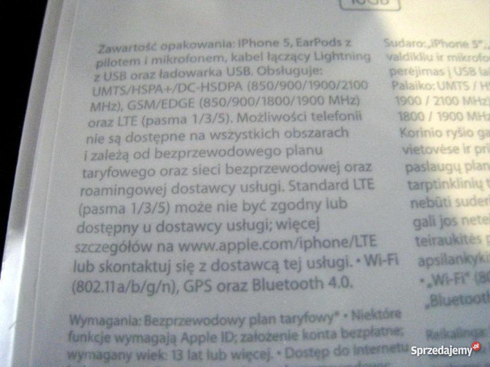 IPhone 5 16GB white Warszawa sprzedam