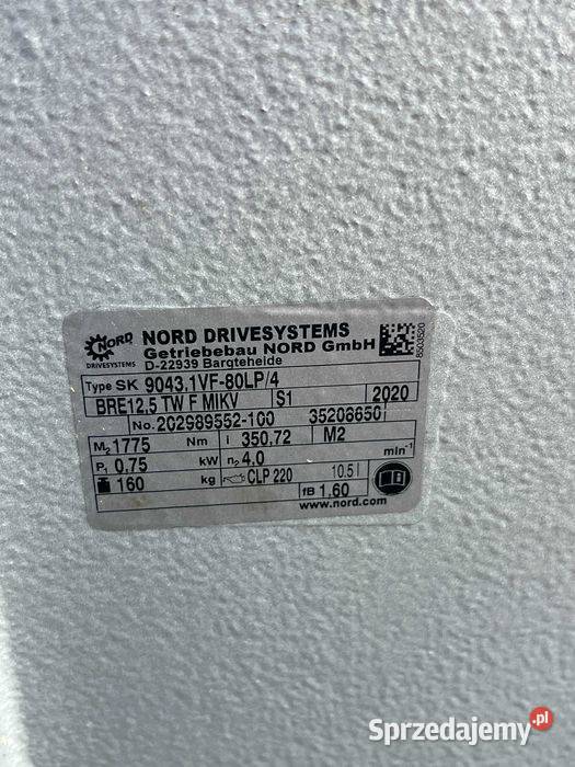 Motoreduktor 075kW 4obrmin Nord Drivesystems Tuliszków
