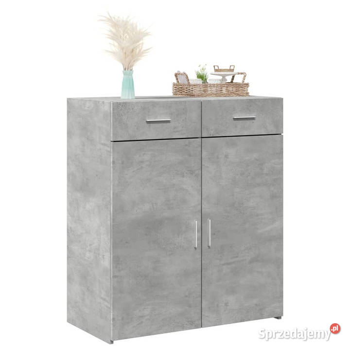 Szafka szarość betonu 80x425x93 materiał Warszawa