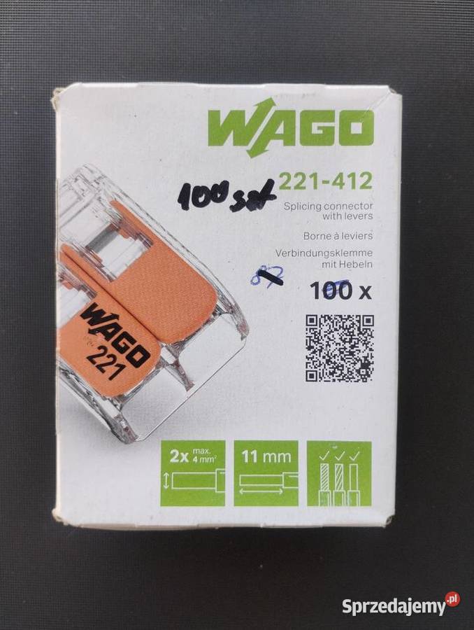 Wago 2x 221412 100 Części i akcesoria