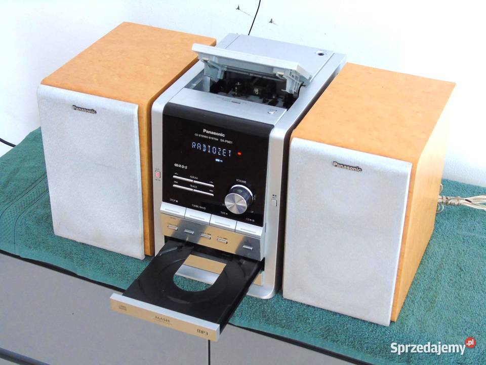 Wieża Panasonic SAPM21 kolumny CD radio RDS Wieże i miniwieże Jasło
