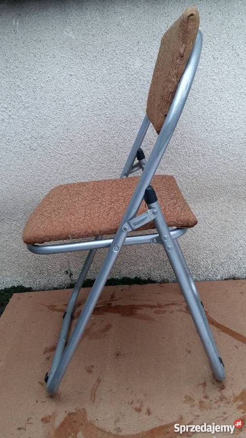 Składane krzesło z epoki PRL produkcja Szamocin Kościan