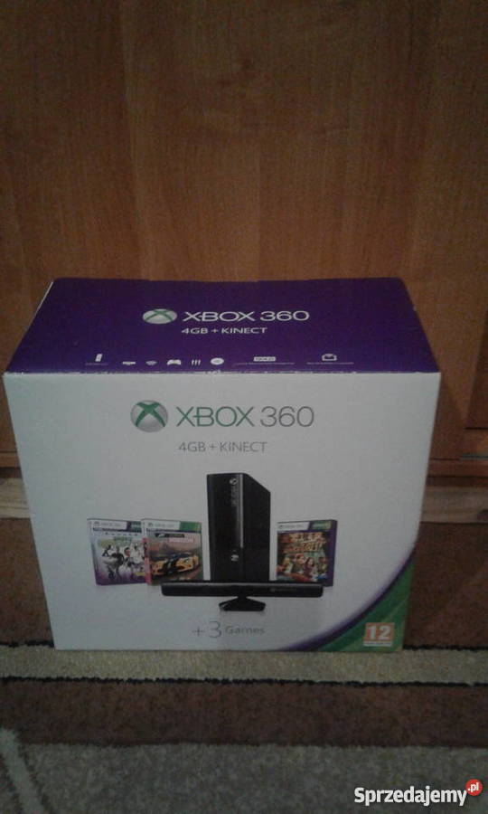 Mało używany XBOX 360 4GB KINECT Xbox360 Żabików sprzedam