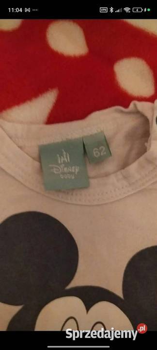 Nowy zestaw 3 bodziaków chłopca Disney myszka