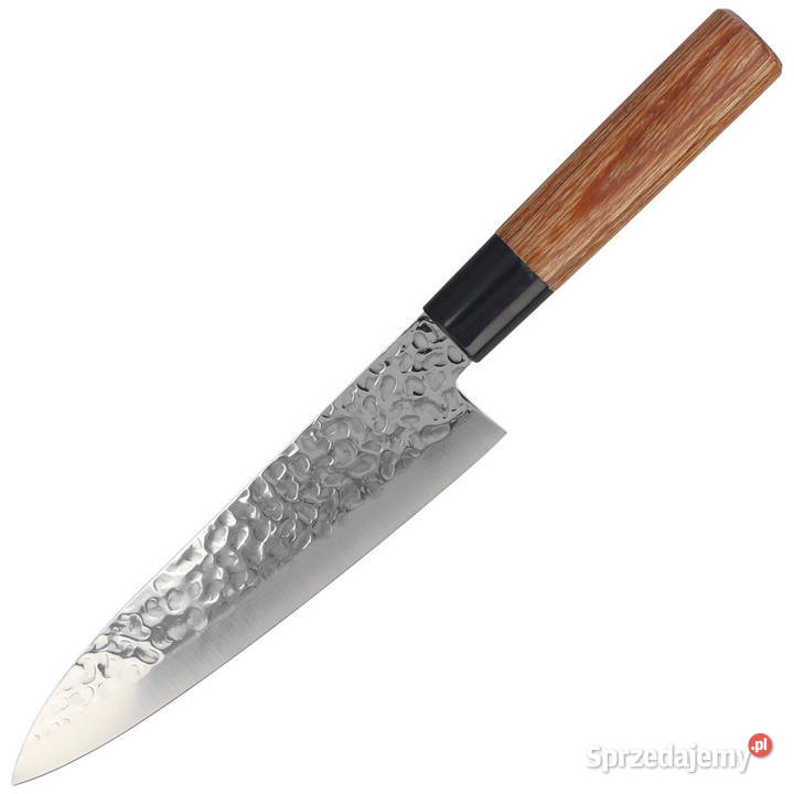 Nóż Tsubazo Gyuto Pakka Wood Tsuchime Daido 1K6 Warszawa
