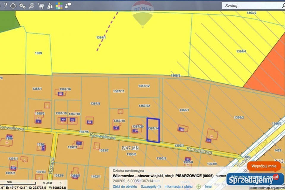Urokliwa działka budowlana Pisarzowice