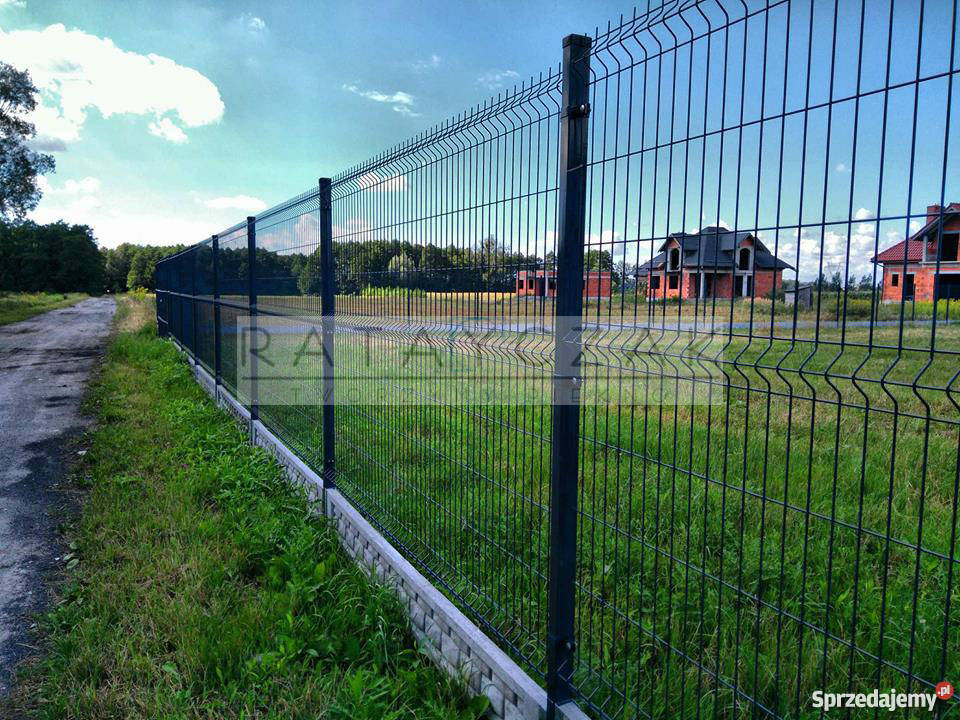 Ogrodzenie METR BIEŻĄCY 180m Podmurówka Malowany Gniewkowo