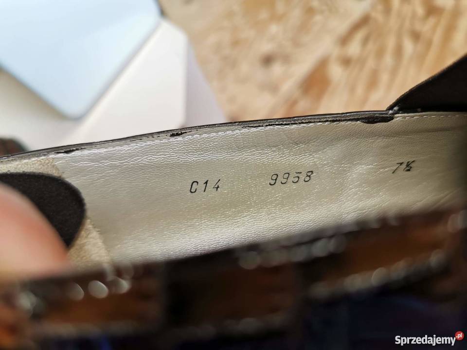 Buty damskie włoskie skórzane mokasyny Łódź sprzedam