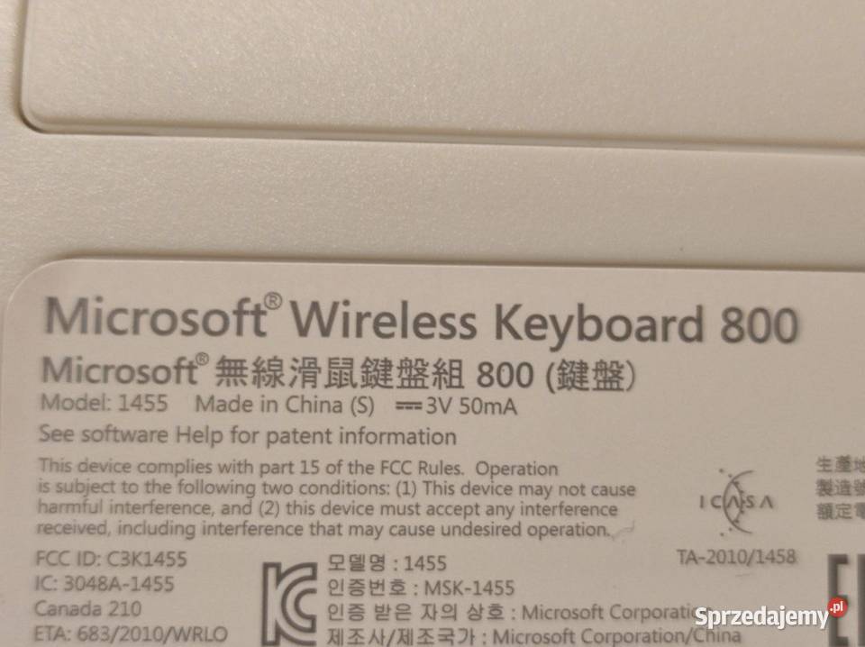 bezprzewodowa klawiatura i mysz Microsoft Kielce