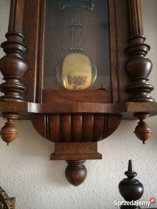 zegar antyk Gustav Becker odcienie brązowego Radom