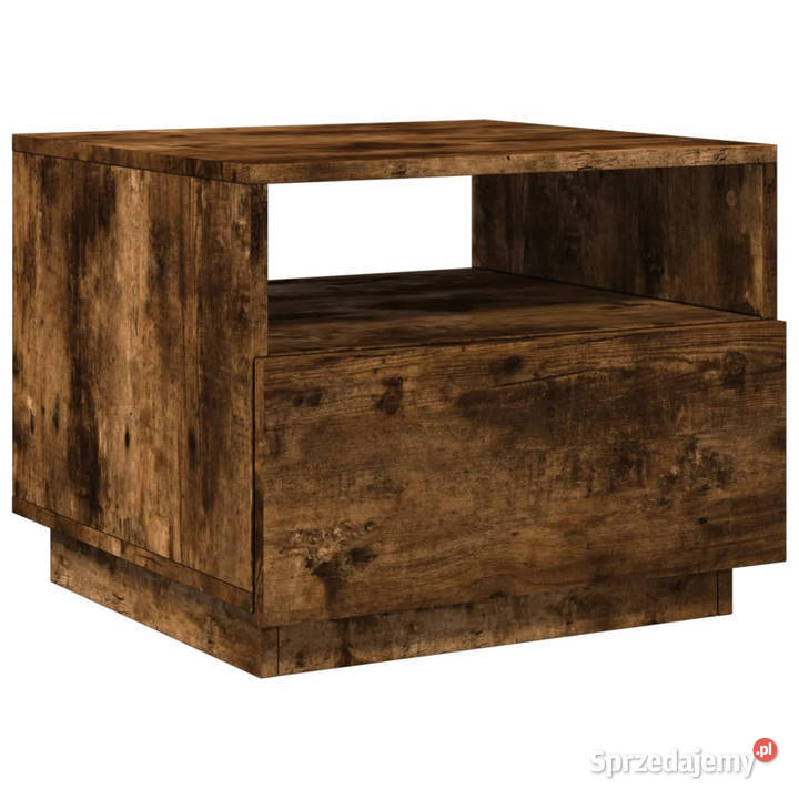 Stolik kawowy z LED przydymiony dąb 50x49x40 Stoły Warszawa sprzedam