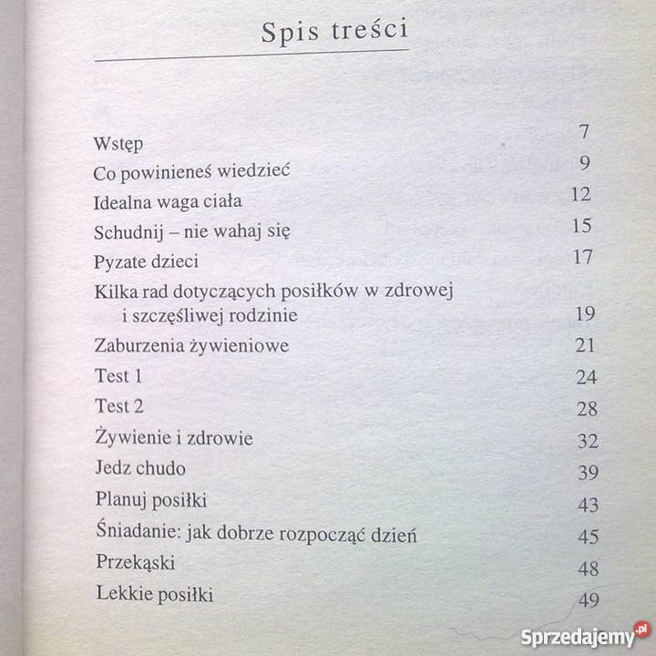 Podręczny słownik kalorii Książka mazowieckie