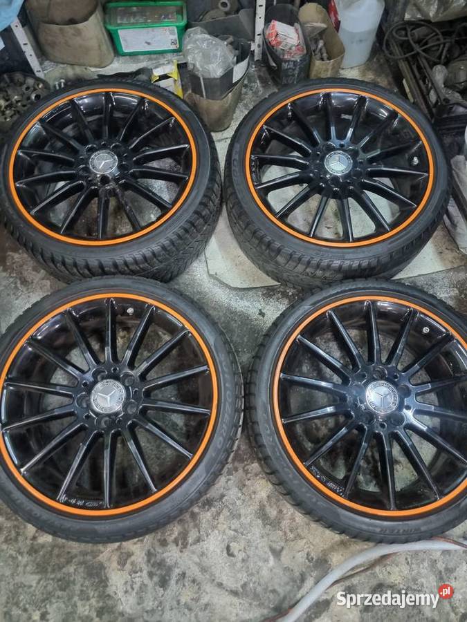 komplet felg mercedes amg orange 18 oryginal mazowieckie Warszawa
