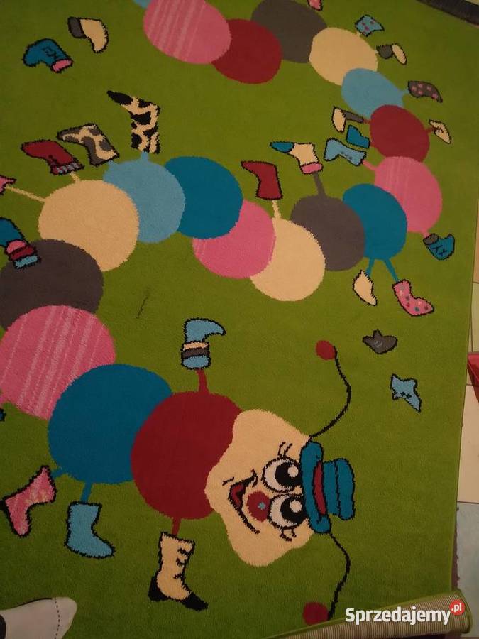 Dywan dziecięcy funky top gąsienica zielony małopolskie Izdebnik
