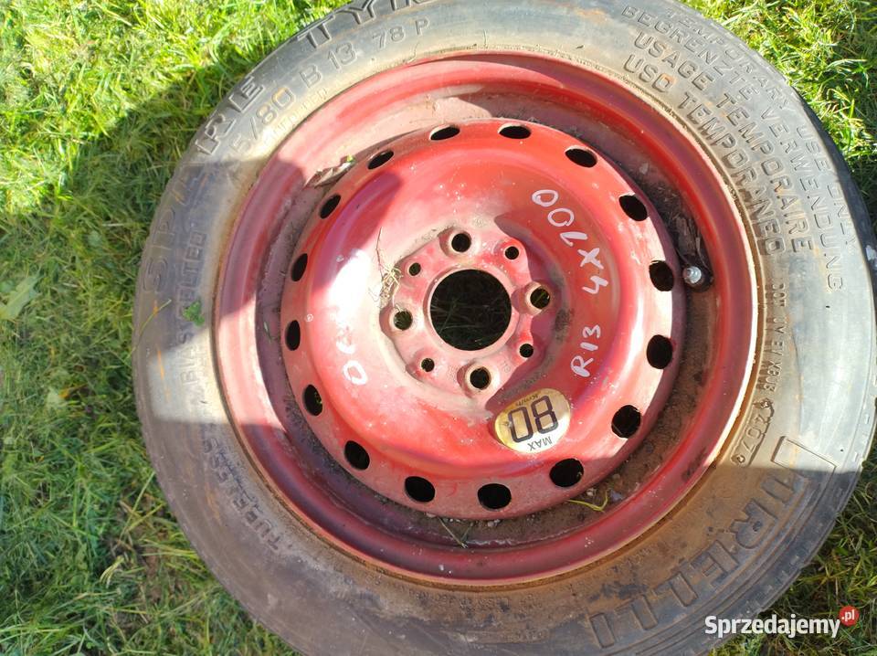 VW SEAT SKODA koło zapasowe dojazdówka 13 4X100 świętokrzyskie