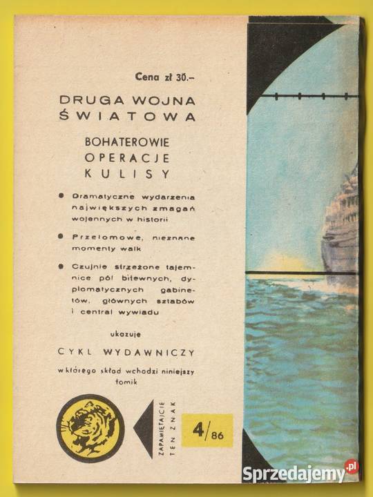 ŻÓŁTY TYGRYS SOS LACONIA 1986 Łódź sprzedam