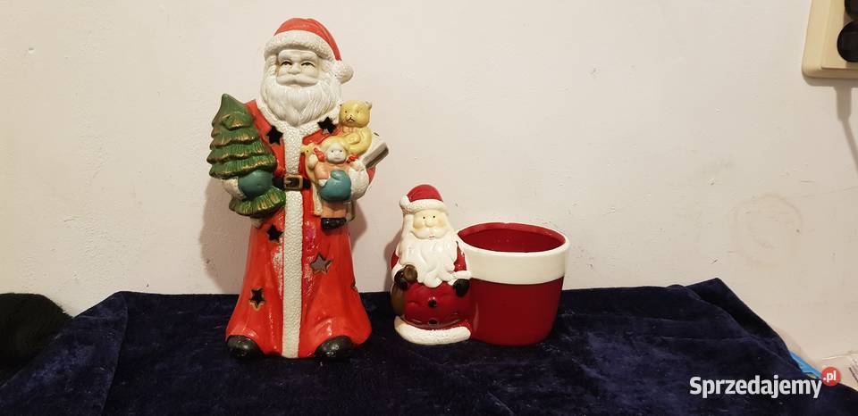Porcelanowe Figurki kominek Święty Mikołaj sprzedam