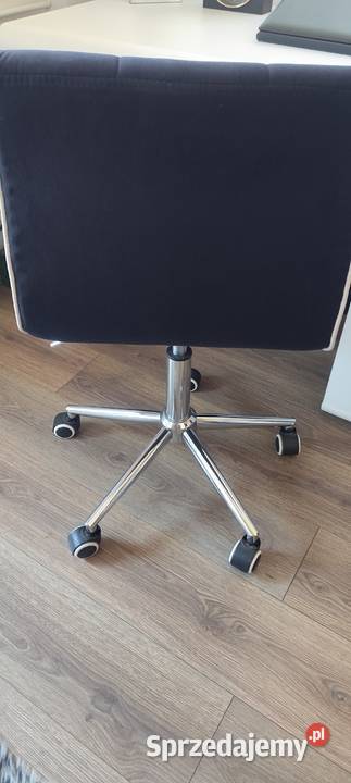 Fotel biurowy czarno biały welur Fotele Sosnowiec