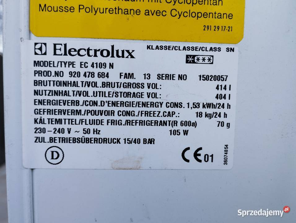 Duża zamrażarka skrzyniowa Electrolux Szamotuły