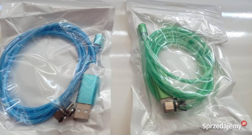 Świecący kabel MAGNETYCZNY USB 4w1 HIT Koszalin