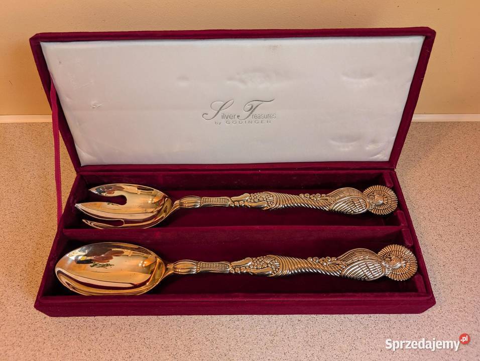 Zestaw łyżek do serwowania platerowany srebrem Piła