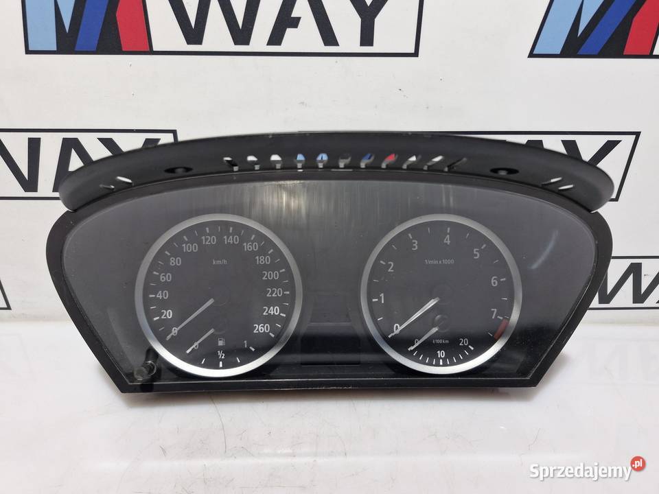 BMW E60 E61 LICZNIK ZEGARY EUROPA ORYGINAŁ