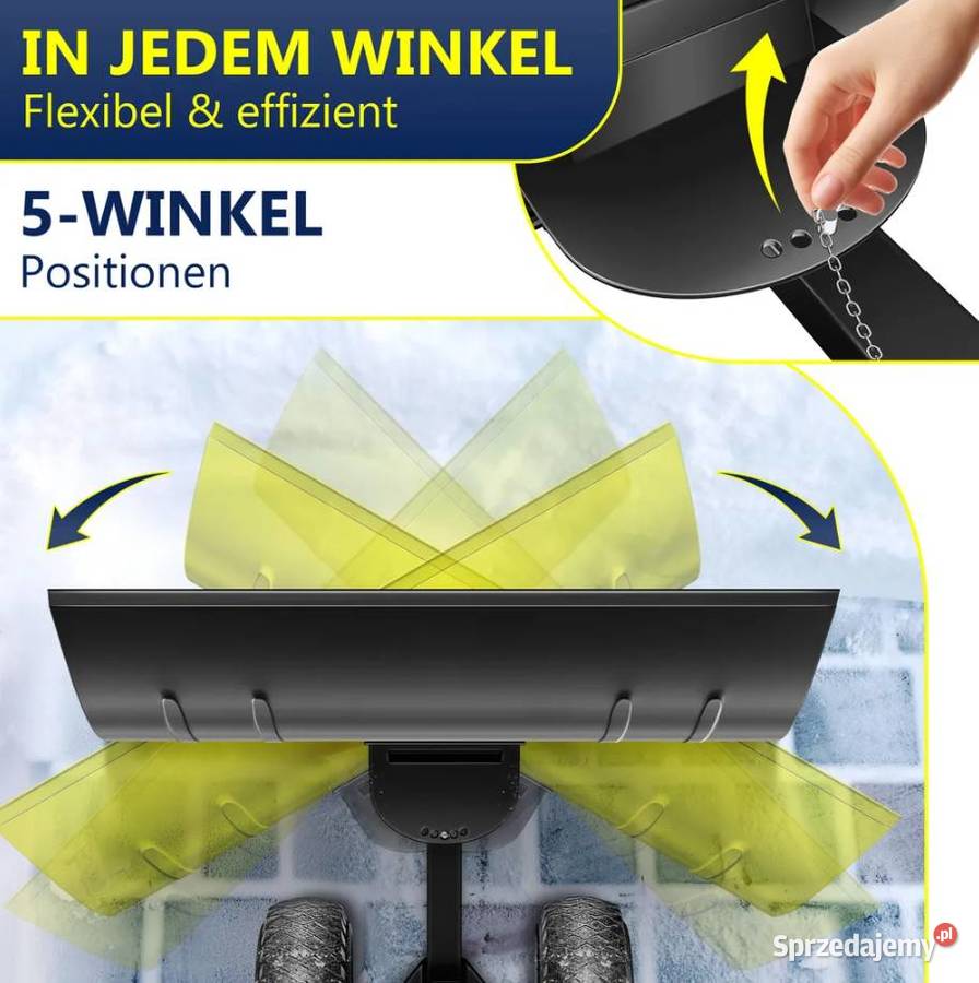 Łopata do śniegu pług na kołach odśnieżarka Wschowa