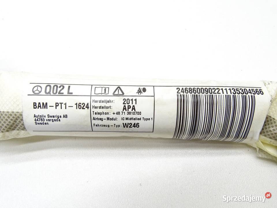 KURTYNA POWIETRZNA AIRBAG LEWA 2468600902