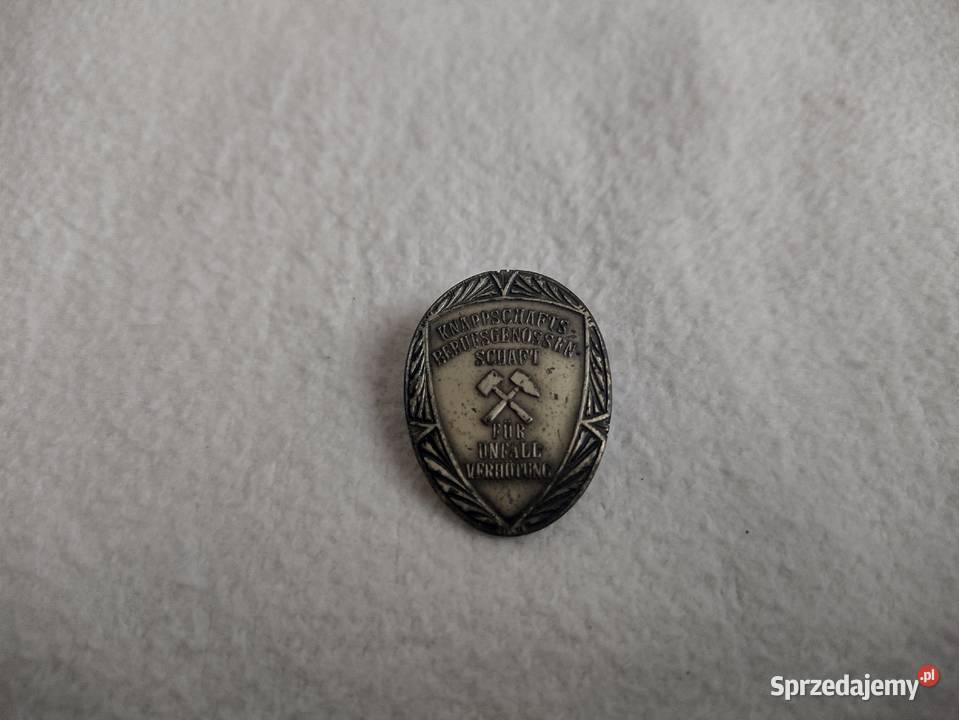 Stara Odznaka Ratownictwo Górnicze Lata 20 Cieszyn