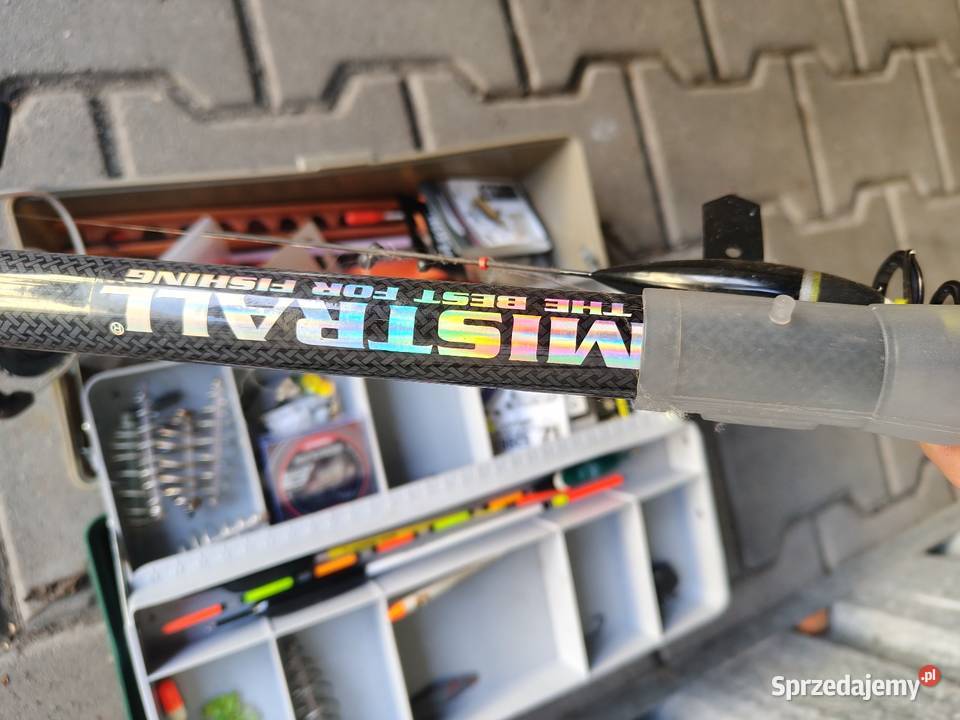 Wędka mistral plus akcesoria okazja Poznań sprzedam